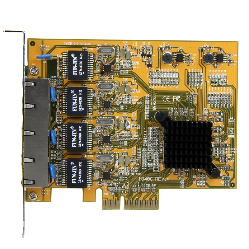 StarTech ST1000SPEX43 4-Port PCIe Gigabit Network Adapter Card